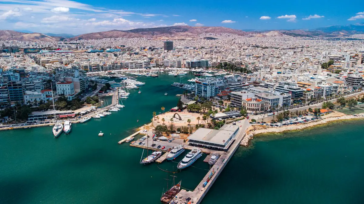 Piraeus waterfront and marina, Greece
