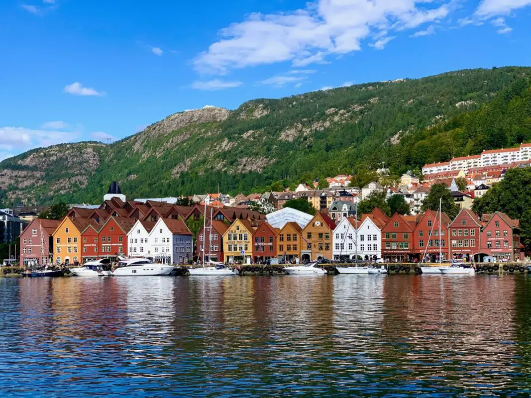 Bryggen waterfront in Bergen, Norway