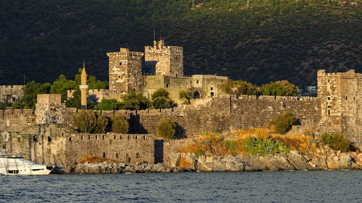 Bodrum Castle beside the sea, Turkey