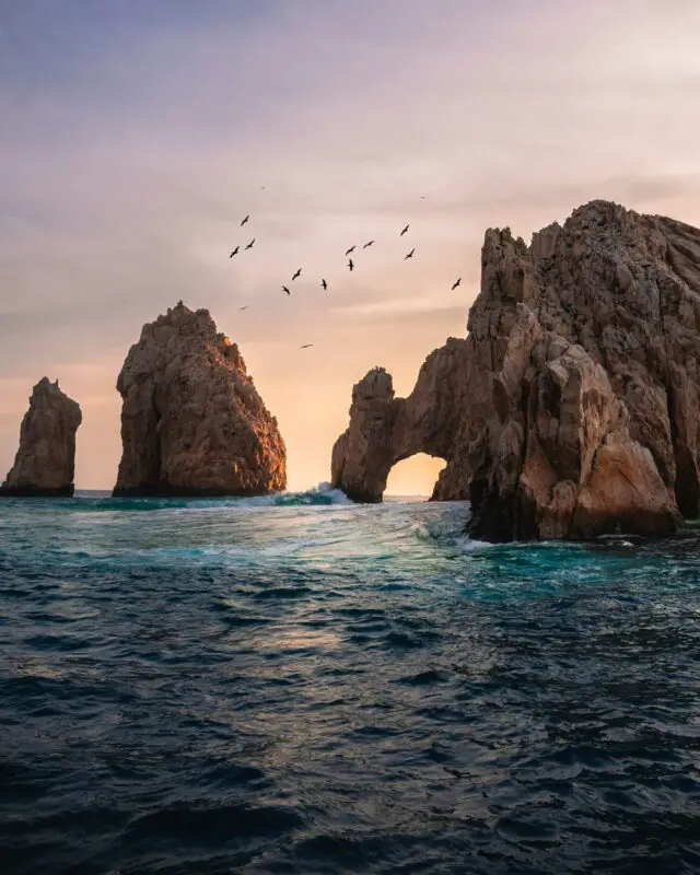 El Arco at Cabo San Lucas at sunset, Mexico