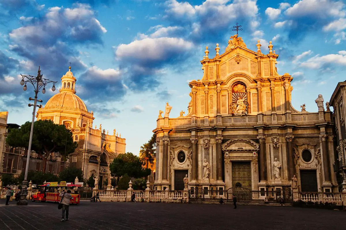 Catania cathedral and Piazza del Duomo, Sicily
