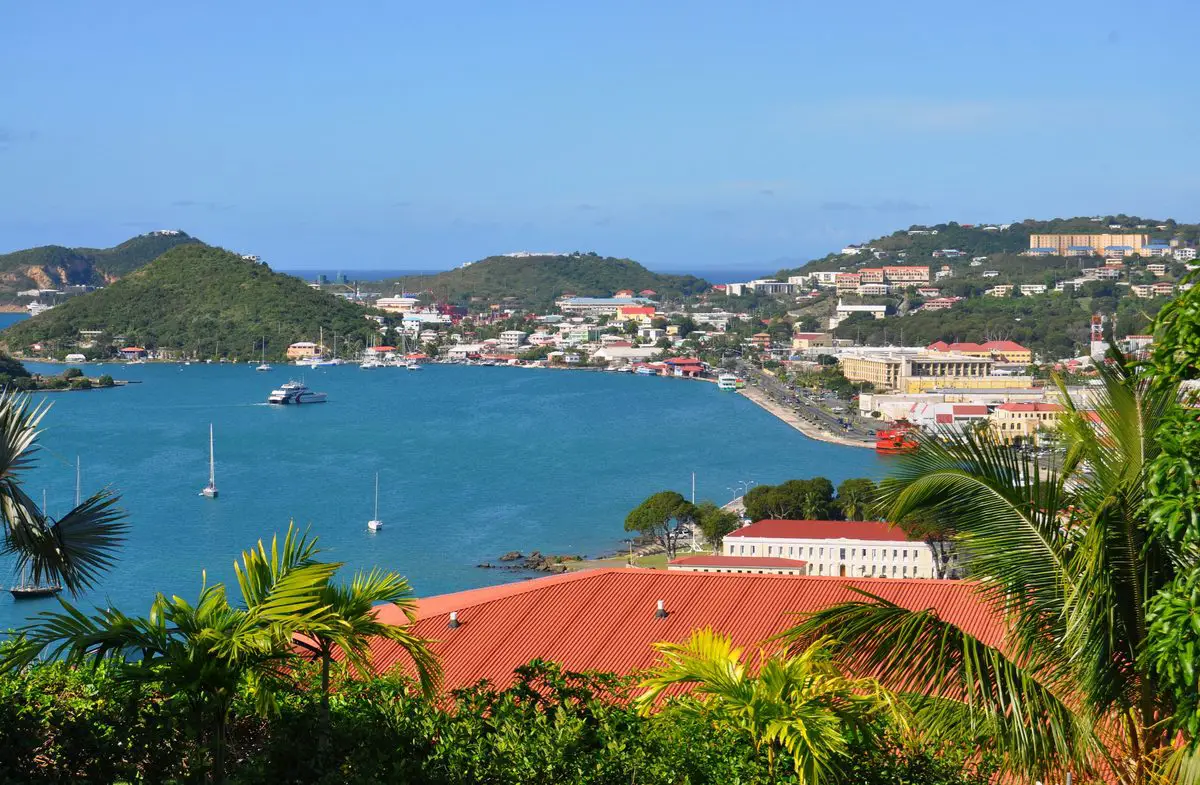 Charlotte Amalie harbour on St Thomas, US Virgin Islands