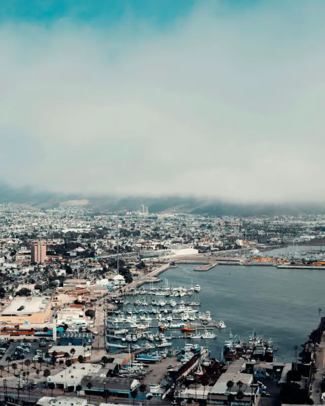 Ensenada harbour and city, Baja California, Mexico