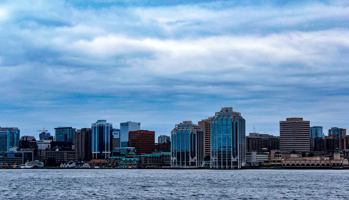 Halifax skyline from the harbour, Nova Scotia