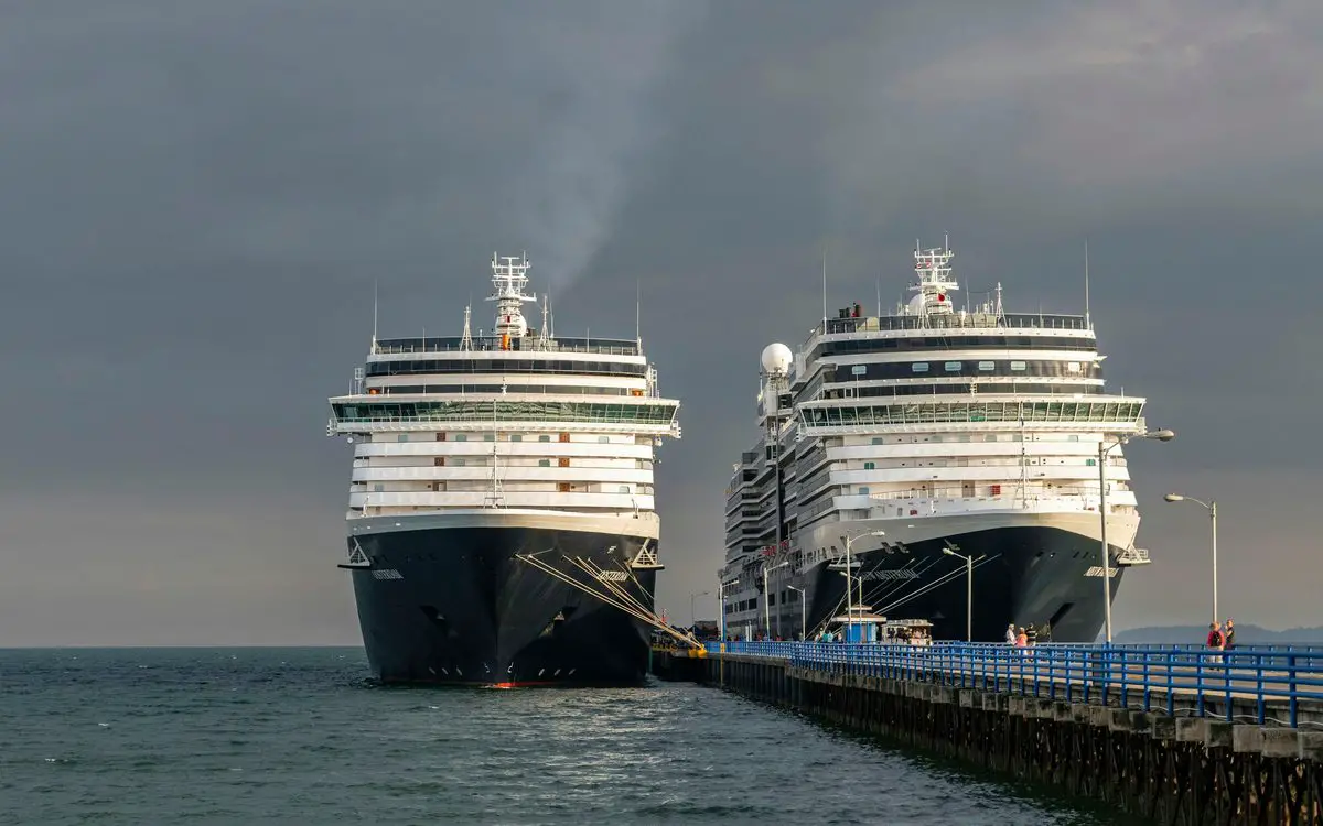 Cruise ships at the pier in Puntarenas, Costa Rica