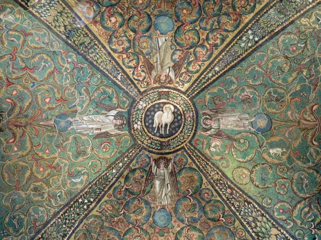 Mosaics inside the Basilica of San Vitale, Ravenna