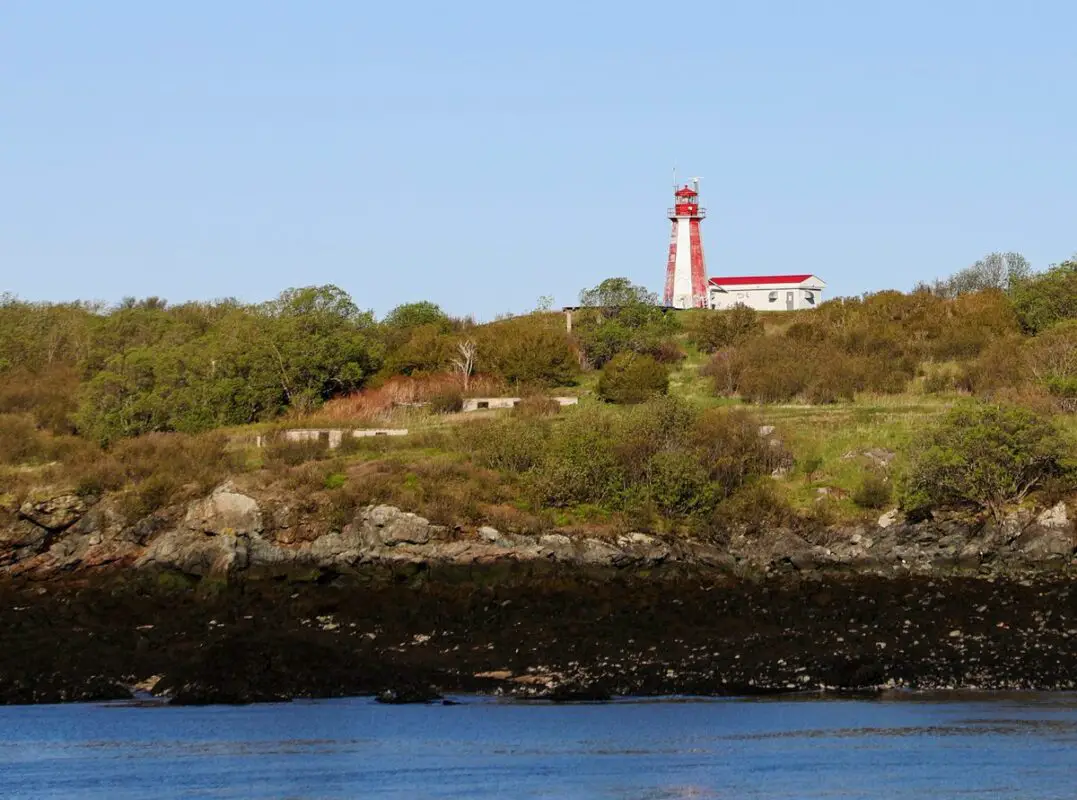 Lighthouse on the coast at Saint John, New Brunswick