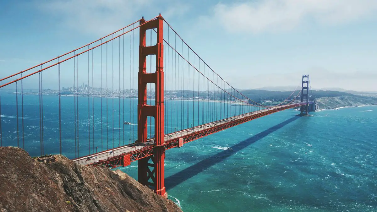 Golden Gate Bridge across San Francisco Bay