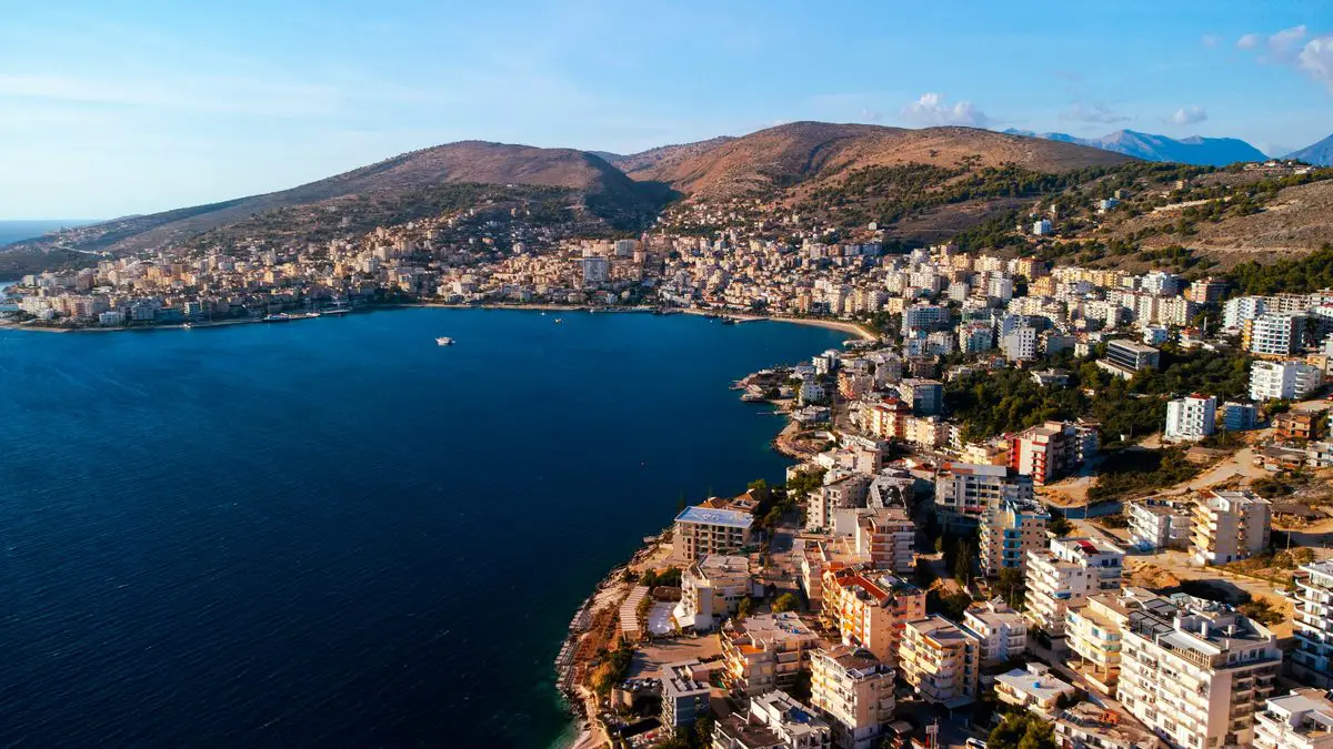 Sarandë city and bay, Albania