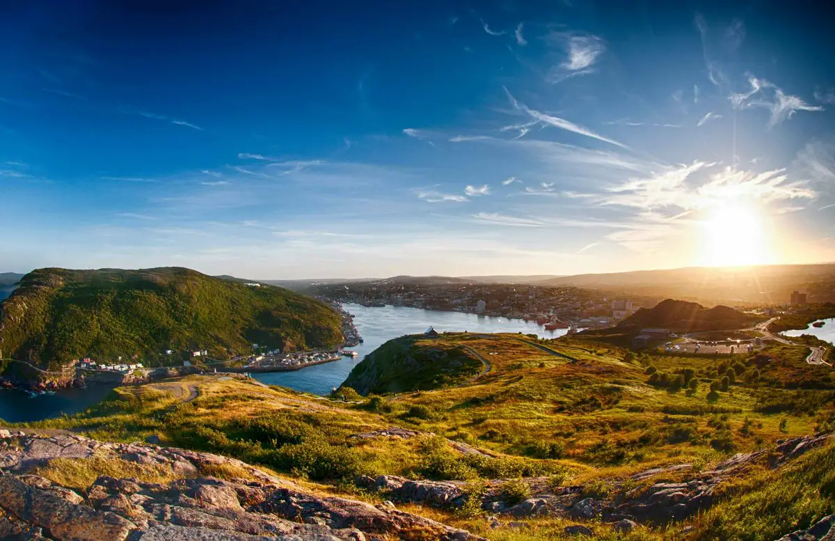 St John’s harbour at sunset, Newfoundland